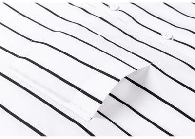 Chemise élégante à rayures en coton