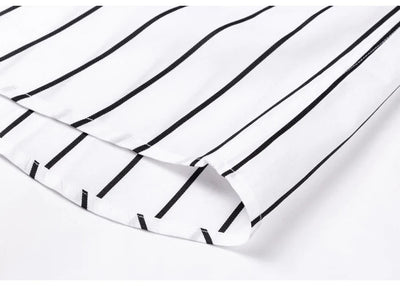 Chemise élégante à rayures en coton