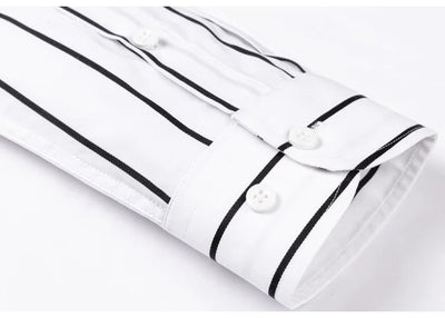 Chemise élégante à rayures en coton