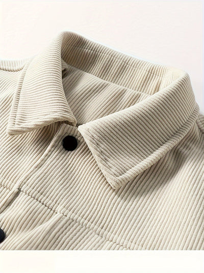 Veste Élégante en Velours Côtelé