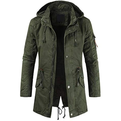 Longue parka cargo