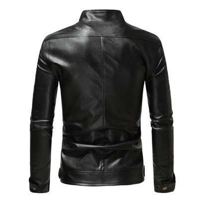 Veste en cuir élégante pour homme