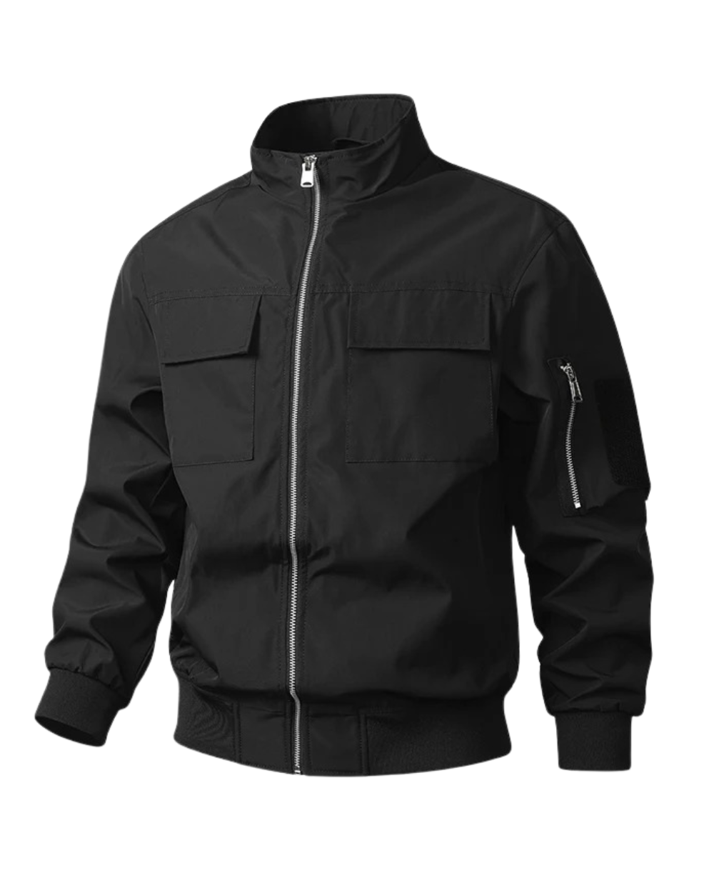 Veste bomber élégante résistante au vent