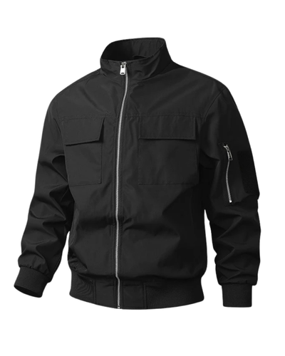 Veste bomber élégante résistante au vent