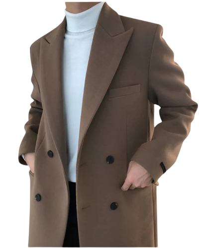 Manteau élégant à double boutonnage