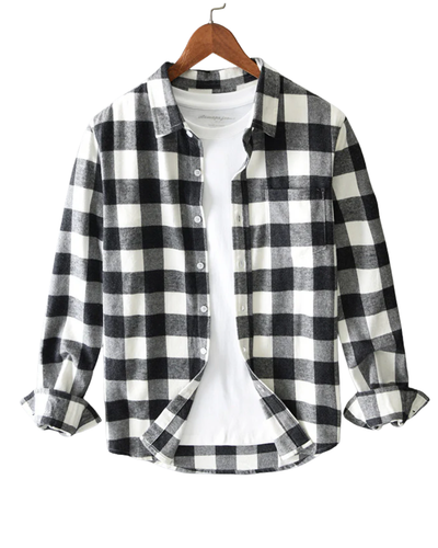 Chemise élégante à carreaux